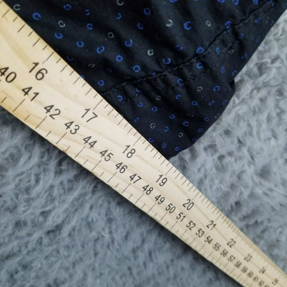 American Eagle Outfitters Shirt Mens Medium Black Cotton Long Sleeve Vintage Fit - Picture 10 of 12